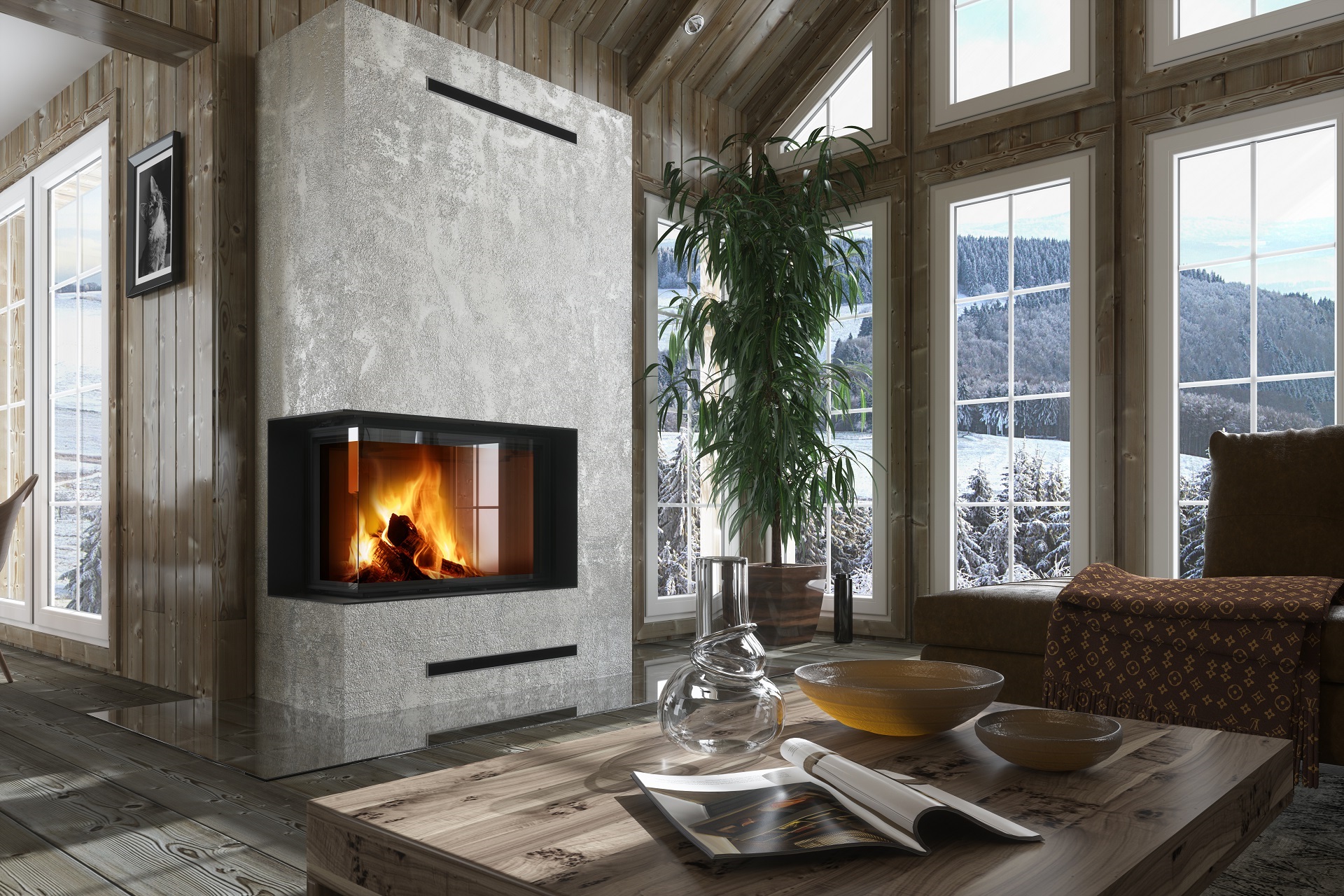 Impression hoekhaard links met draaideur 742SF21