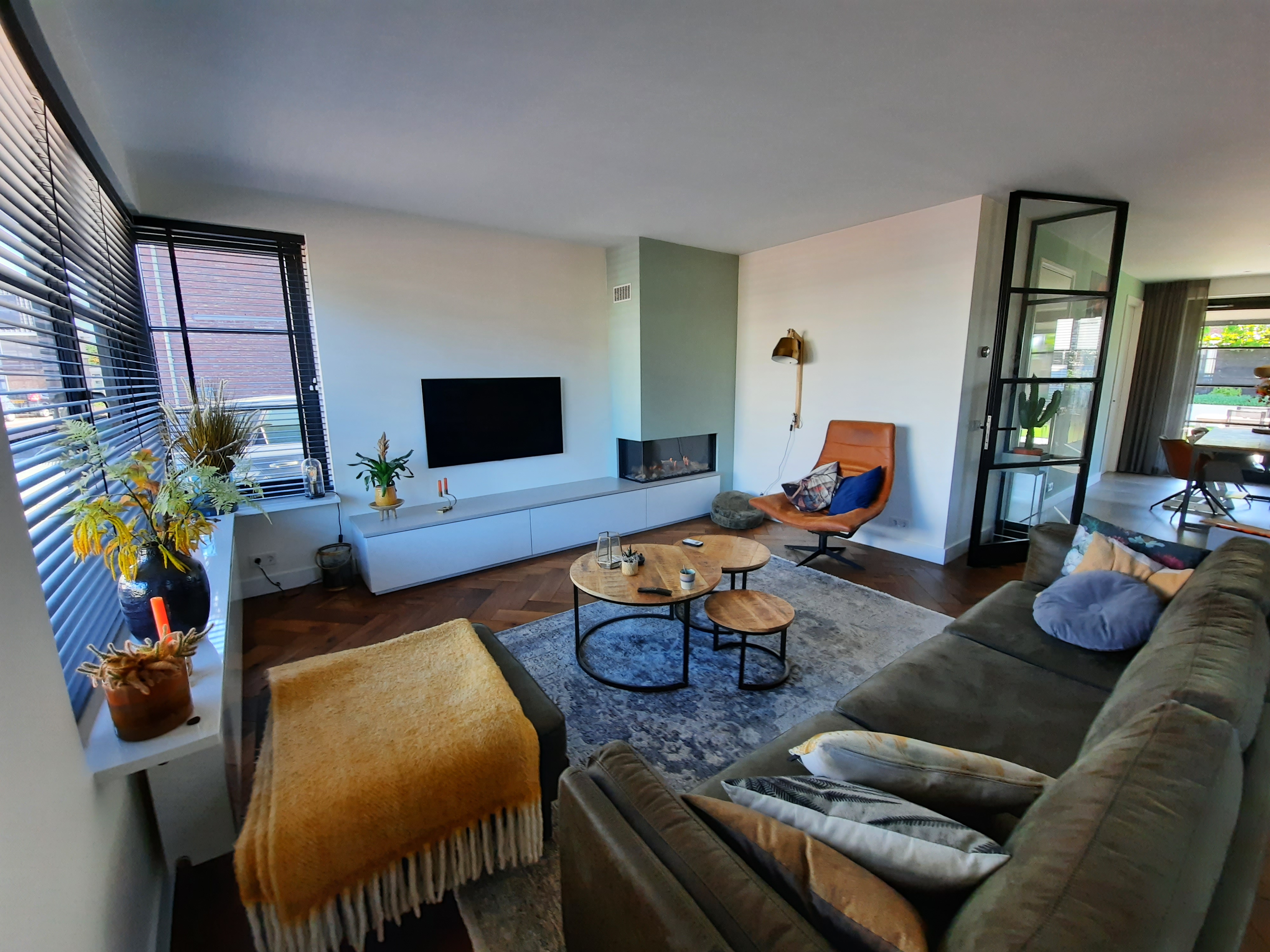 Natuursteen bij kachel of haard