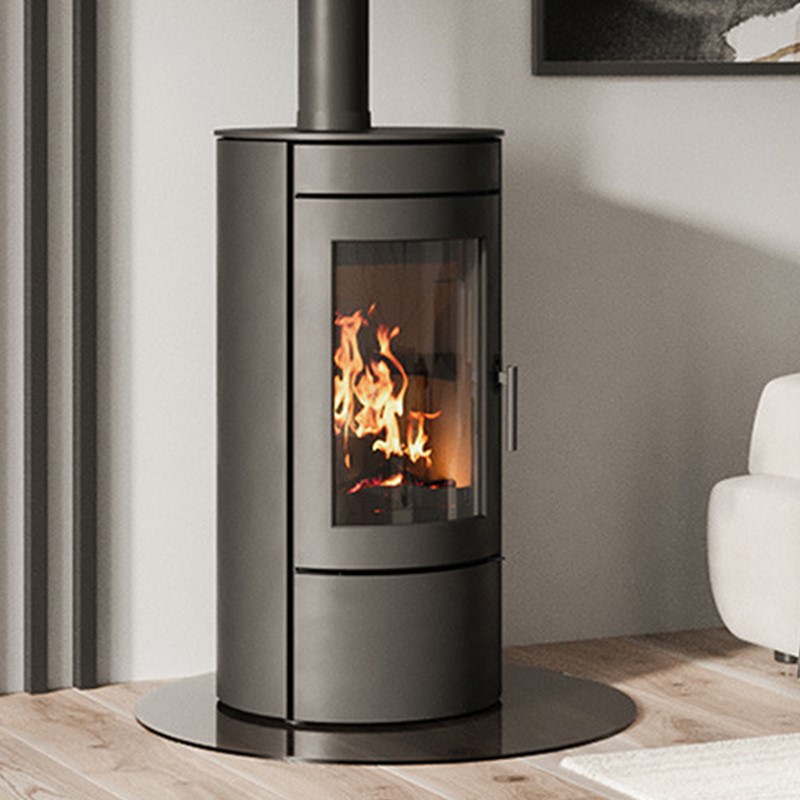 Hout-cv vrijstaande kachel Baldr