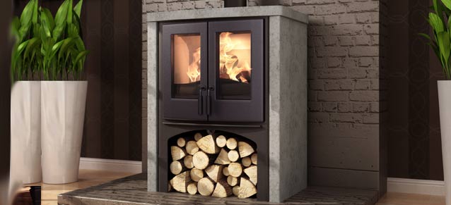 Vrijstaande houtkachel Lodge Speksteen