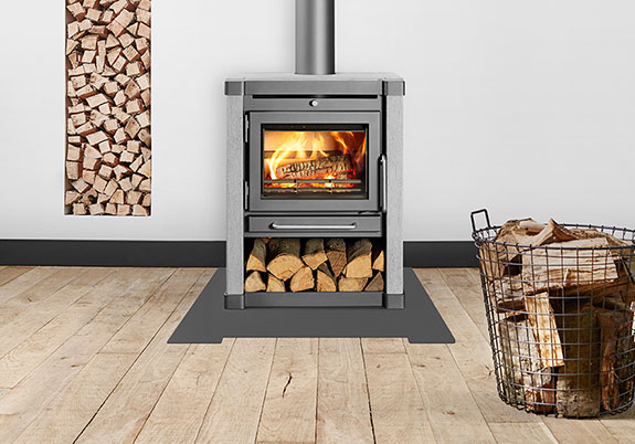 Vrijstaande houtkachel Retro L Speksteen