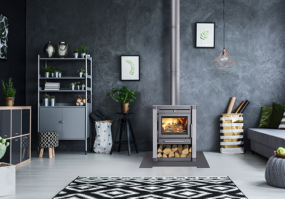 Vrijstaande houtkachel Retro XL Speksteen