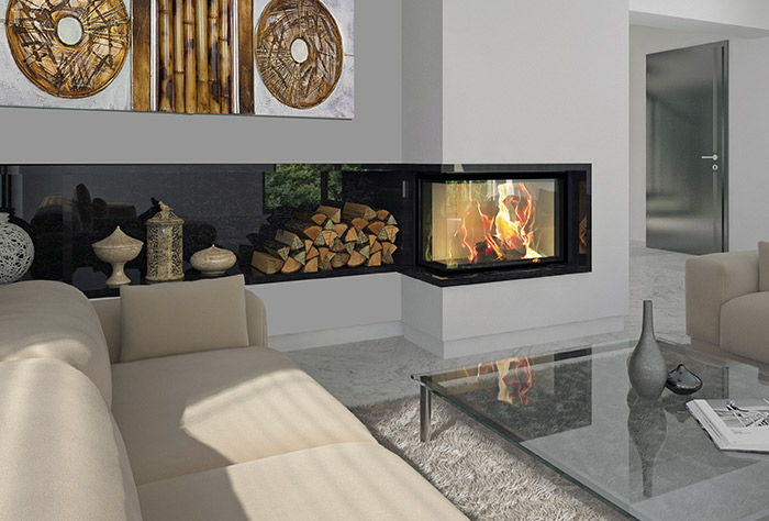 Hout inbouwhaard Ekko 84 Links