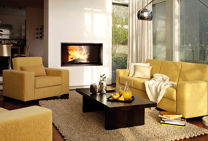 Hout inbouwhaard Lina 120 H met liftdeur