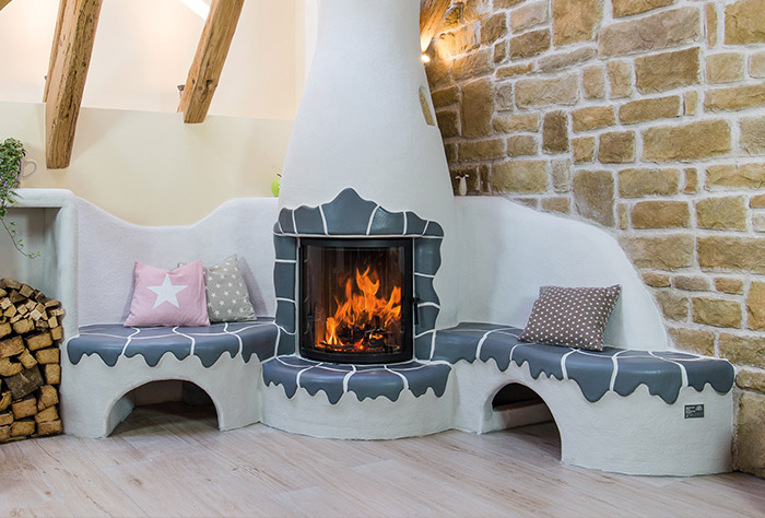 Hout inbouwhaard Ronda 55 S met draaideur