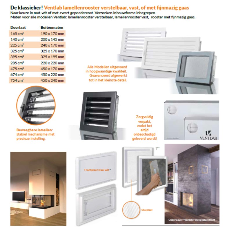Ventilatierooster en toebehoren